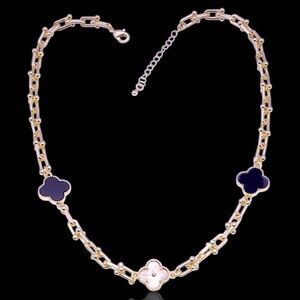 Elegant Gold and Black Women's Necklace